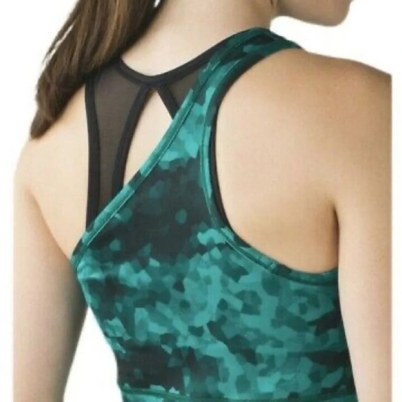 Lululemon Emerald Meshed Up 2-in-1 Tank Top - Size 4 - Picture 7 of 8